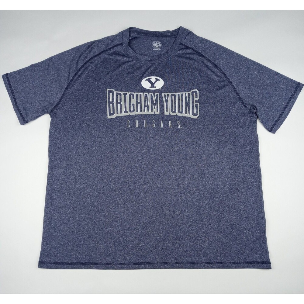 BYU Cougars T-Shirt Brigham Young University NCAA Men's Size 2XL Blue